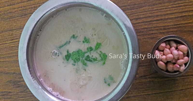 Shengdanyachi Amti- Maharastrian Peanut Curry