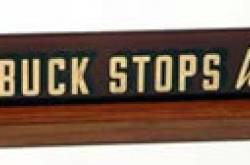 Shit happens, let the buck stop