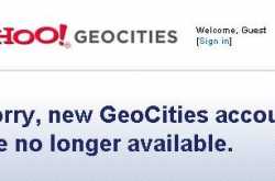 Shocker-Geocities gonna vanish soon
