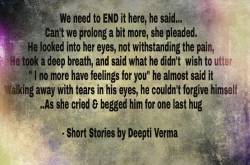 Short Stories - The Unsaid Love!