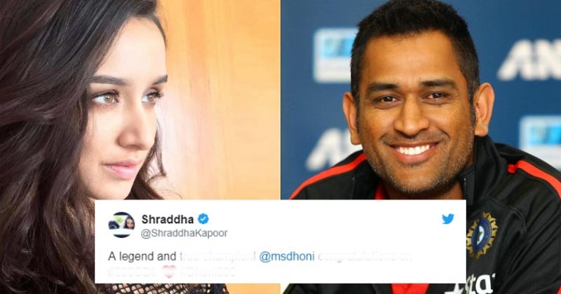 Shraddha Kapoor Reply Proves That She Is A Big Fan Of  MS Dhoni