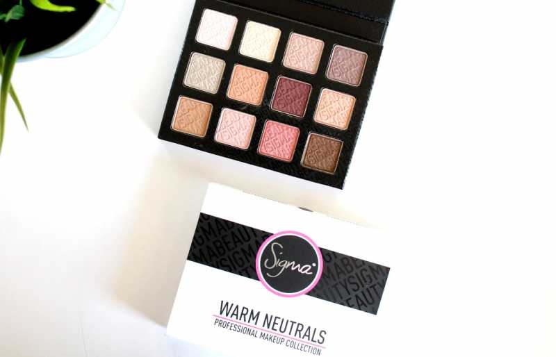 Sigma Warm Neutrals Eyeshadow Palette. I Don