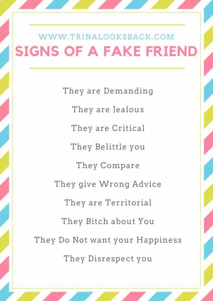 Signs Of A Fake Friend #20DayChallenge