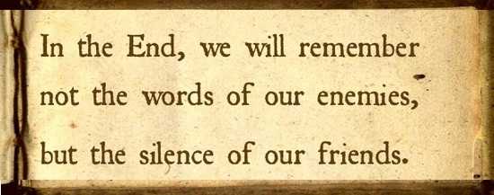 Silence Is Not Always Golden