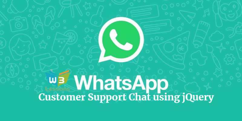 Simple Customer Support Chat System Using JQuery & WhatsApp API
