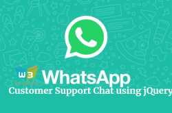 simple customer support chat system using jquery & whatsapp api