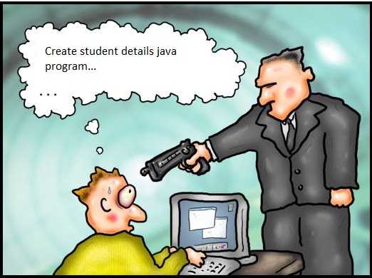 Simple Java Program For Student Details - JavaLearnings.Com