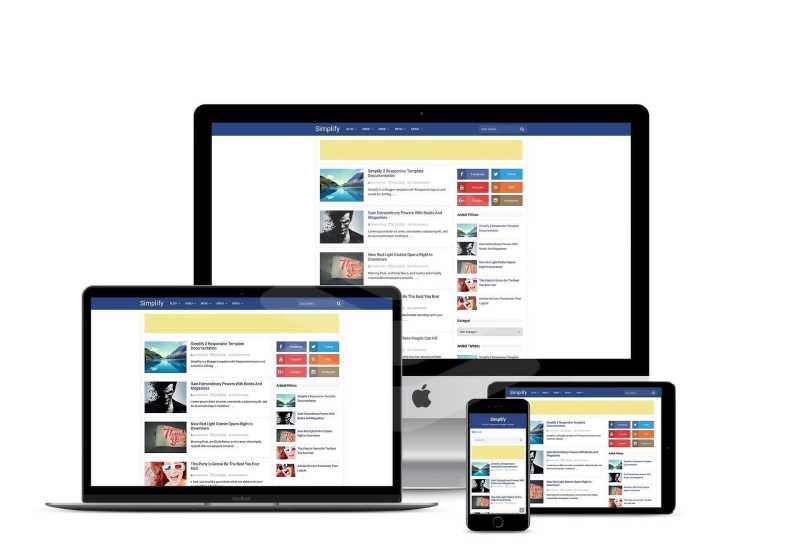 Simplify 2 Responsive And SEO Friendly Blogger Template 