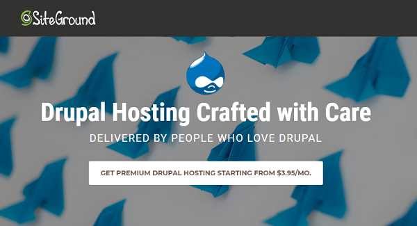 SiteGround Drupal Hosting 2019 → 70% Discount Deals @ $3.95/Mo