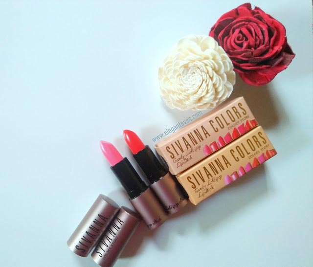 Elegant Eves: Sivanna Colors Candy Lollipop Lipstick #03 And #11 Review, Swatches