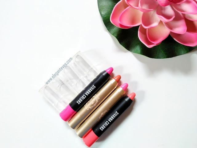 Elegant Eves: Sivanna Colors Lipstick Pencil 01, 04 And Gina Glam Lipsticks Review/Swatches