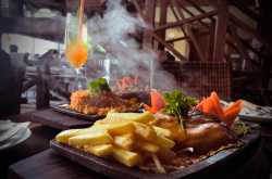 Sizzling 20 feet high