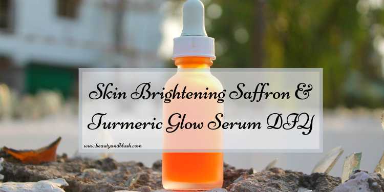 Skin Brightening Saffron & Turmeric Glow Serum DIY - Beauty And Blush