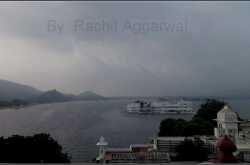 Skywatch Friday - Lake Palace in Lake Pichola, Udaipur