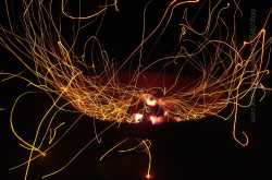 smoldering charcoal ( निखारे ) --- noodles of exploding sand ( lol )