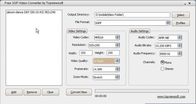 Software Review & Tutorial-Free 3gp Converter From Topviewsoft