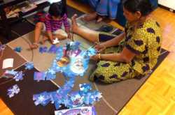 Solving Puzzles with Family / Family Time with Kids