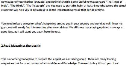 Some Important Tips To Follow To Score Good Marks In G.K. PDF