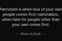 Somewhere in between Politics, Patriotism & Nationalism