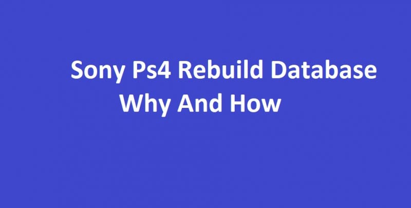 Sony Ps4 Rebuild Database Error Solution - 2018 - PS4DNS