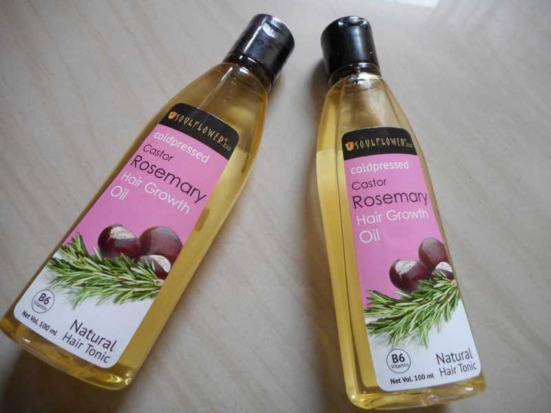 Soulflower Cold Pressed Castor Rosemary Hair Growth Oil Review