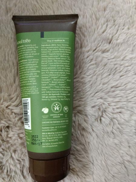 Soultree Hair Conditioner With Hibiscus And Henna With Nourishing Shikakai