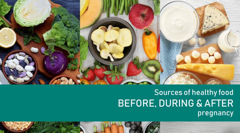 Sources Of Healthy Food Before, During & After Pregnancy - Babygogo