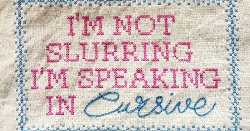 Speaking In Cursive