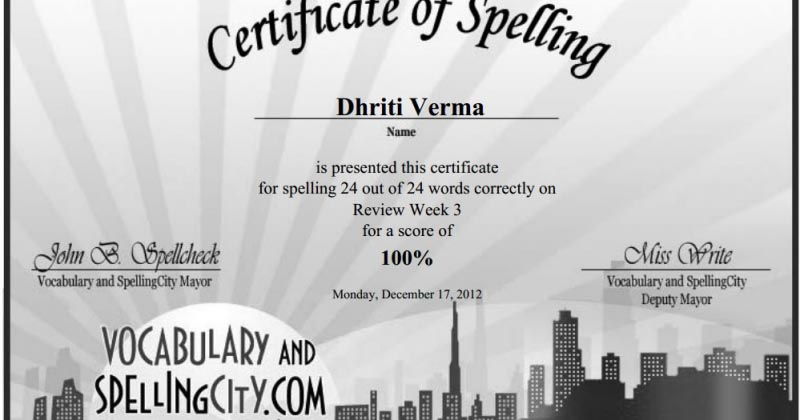 Spelling Test