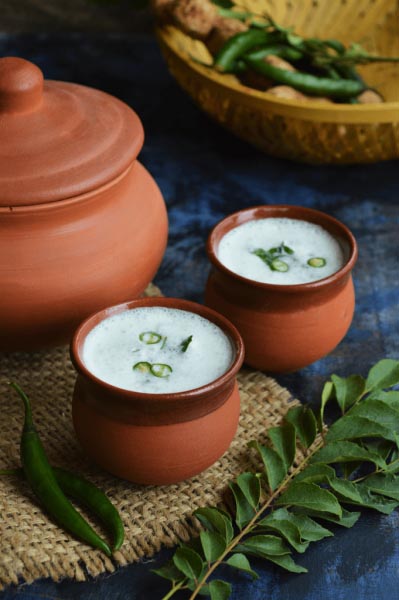 Spiced Buttermilk Or Sambharam - How To Make Spiced Buttermilk