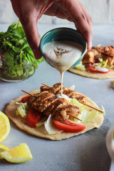 Spicy Chicken Pita Wraps