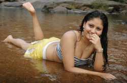 Spicy Exposing stills of Amrutha Valli