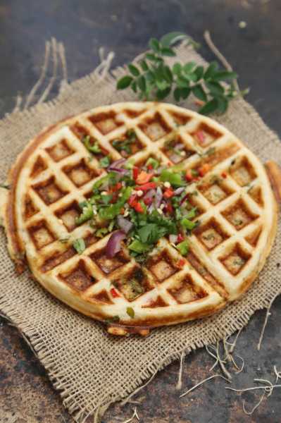 Spicy Picante Pepper Dosa Waffle