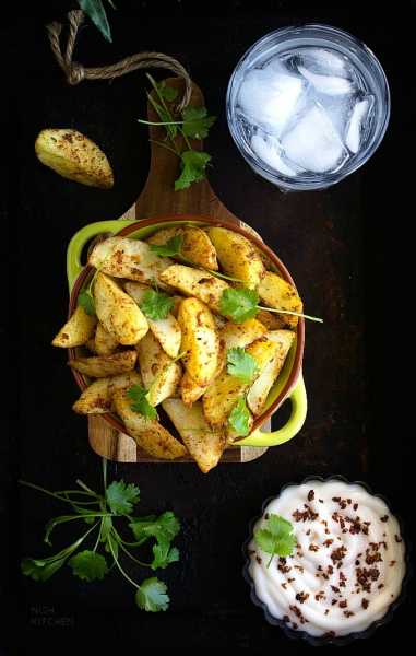 Spicy Potato Wedges | Video | Nish Kitchen