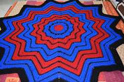 Spiderman Themed Ripple Blanket