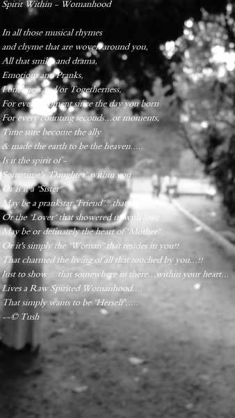 Spirit Within - Womanhood