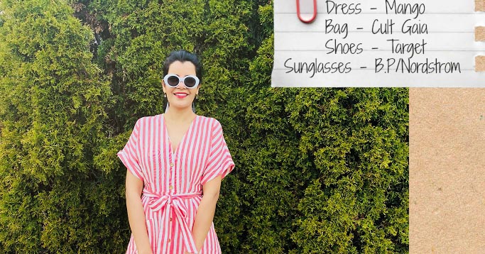 Spring / Summer Must Have - Striped Linen Midi Dress