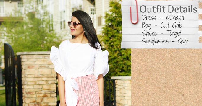 Spring Trend : Gingham Ruffle Dress (And A Discount Code For $35!)