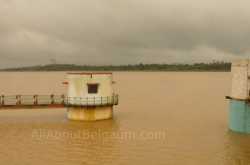 Steady flow of water fills half of Rakaskop - All About Belgaum