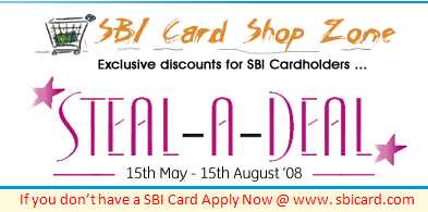 Steal A Deal Offer With SBI Credit Card