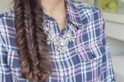 Step by Step Tutorial for Mermaid Double Fishtail Braid Hairstyle