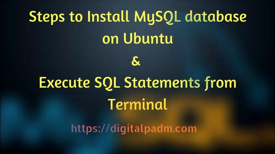 Steps To Install Mysql On Ubuntu And Create Delete Update Database Using Mysql Shell