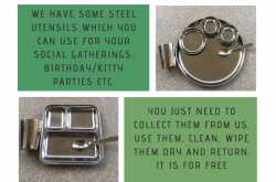Stop plastic , use Steel utensils for free and return them at pune