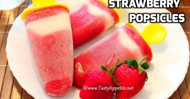 Strawberry Popsicles Recipe / How To Make Strawberry Icecream / Summer Special