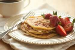 Strawberry Ricotta Pancakes