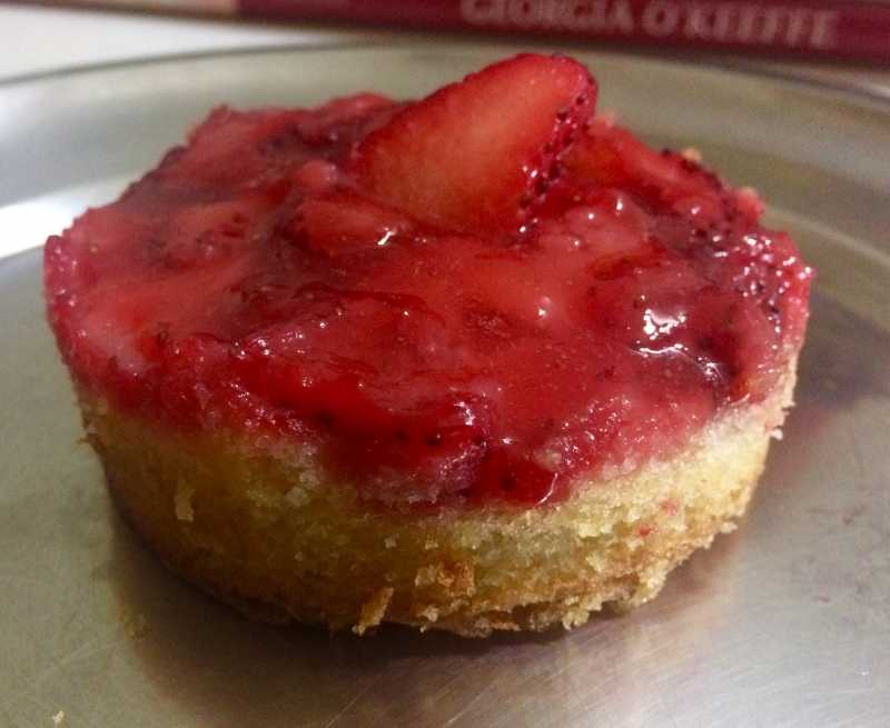 Strawberry Upside Down Cake And Raisin Cake - Arthi Amaran