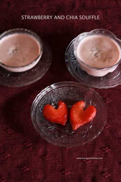 Strawberry And Chia Souffle - Ever Green Dishes