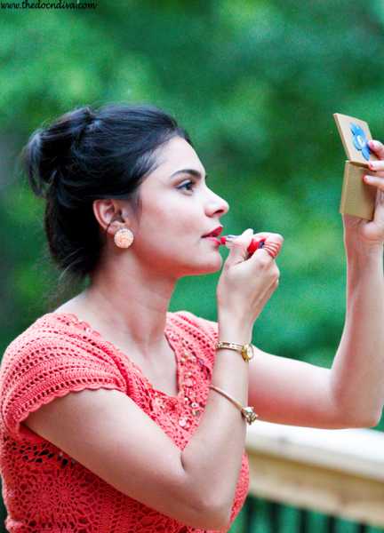 Striped Maxi With Orange