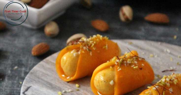 Stuffed Mango Sandesh