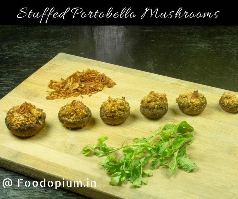 Stuffed Portobello Mushroom Recipe - Food Opium
